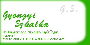 gyongyi szkalka business card